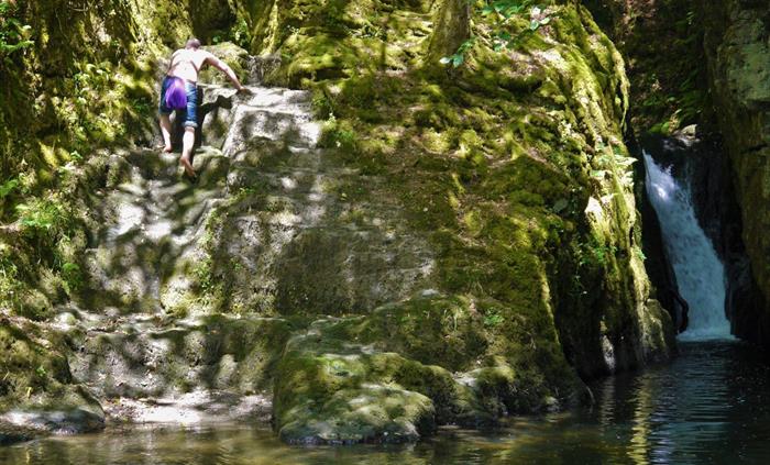 Take a walk and discover the nearby secret waterfall. Enjoy a refreshing dip on a warm summers day at this idyllic wild swimming spot.